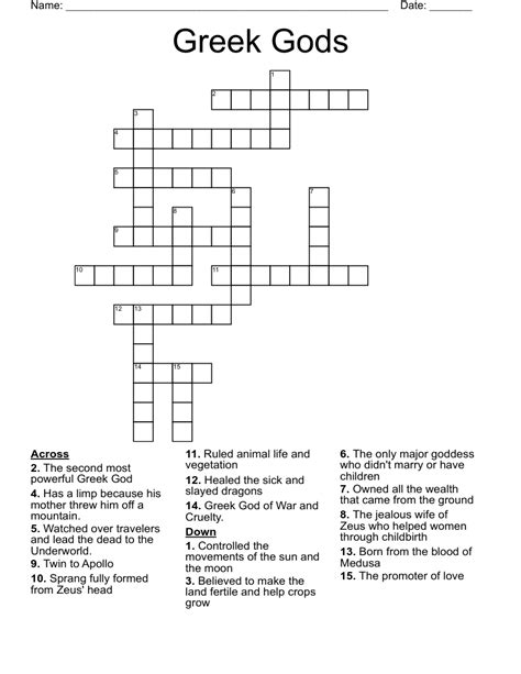 greek messenger god crossword clue.